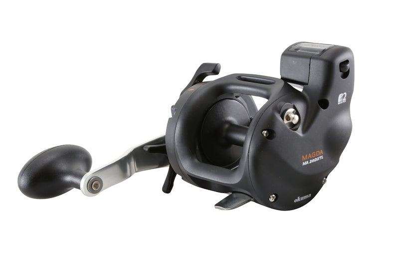 Okuma MA-20DLXT New Magda Linecounter Reel, Left Hand, Black - Image 1